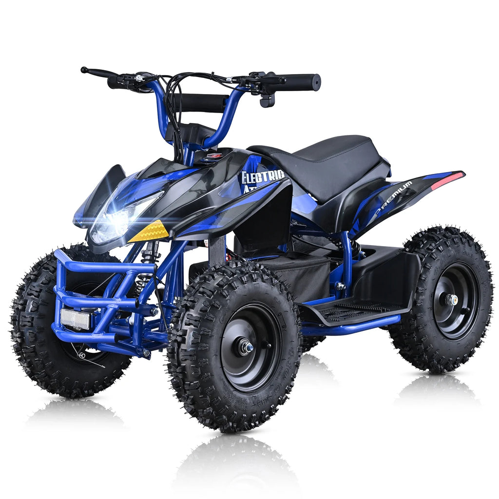 Aoemoe 500W Ride-On Racer 15mph Speed, 36V Battery, 45 60 Min Play, Blue