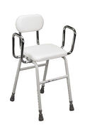 Drive Medical All-Purpose Kitchen Stool w/ Adjustable Arms and Padded Seat