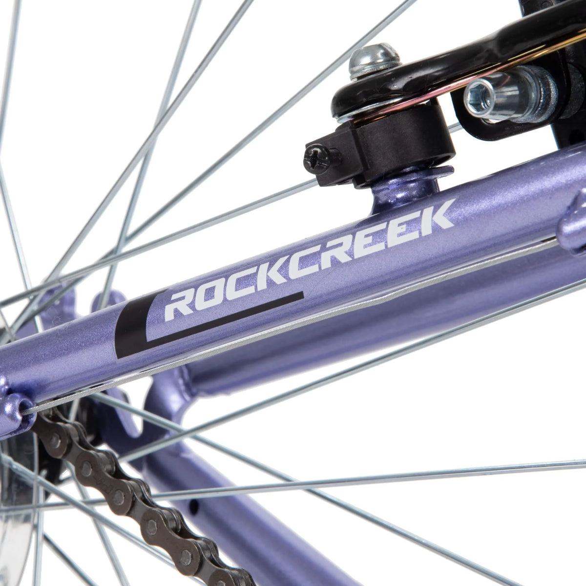 Huffy 24" Rock Creek Girls Mountain Bike for Women, Purple Lilac