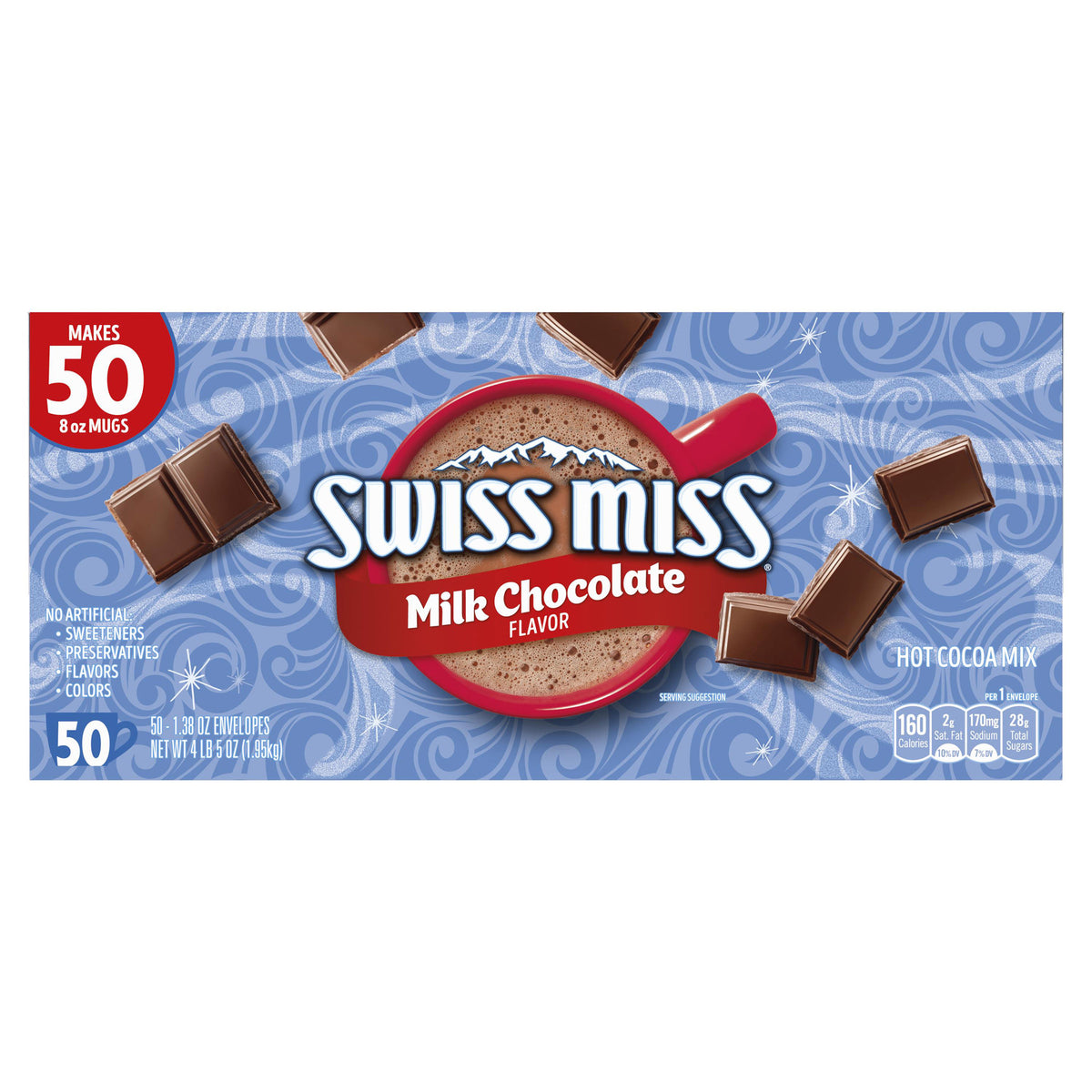 Swiss Miss, Hot Cocoa Mix, 1.38 oz, 50-Count