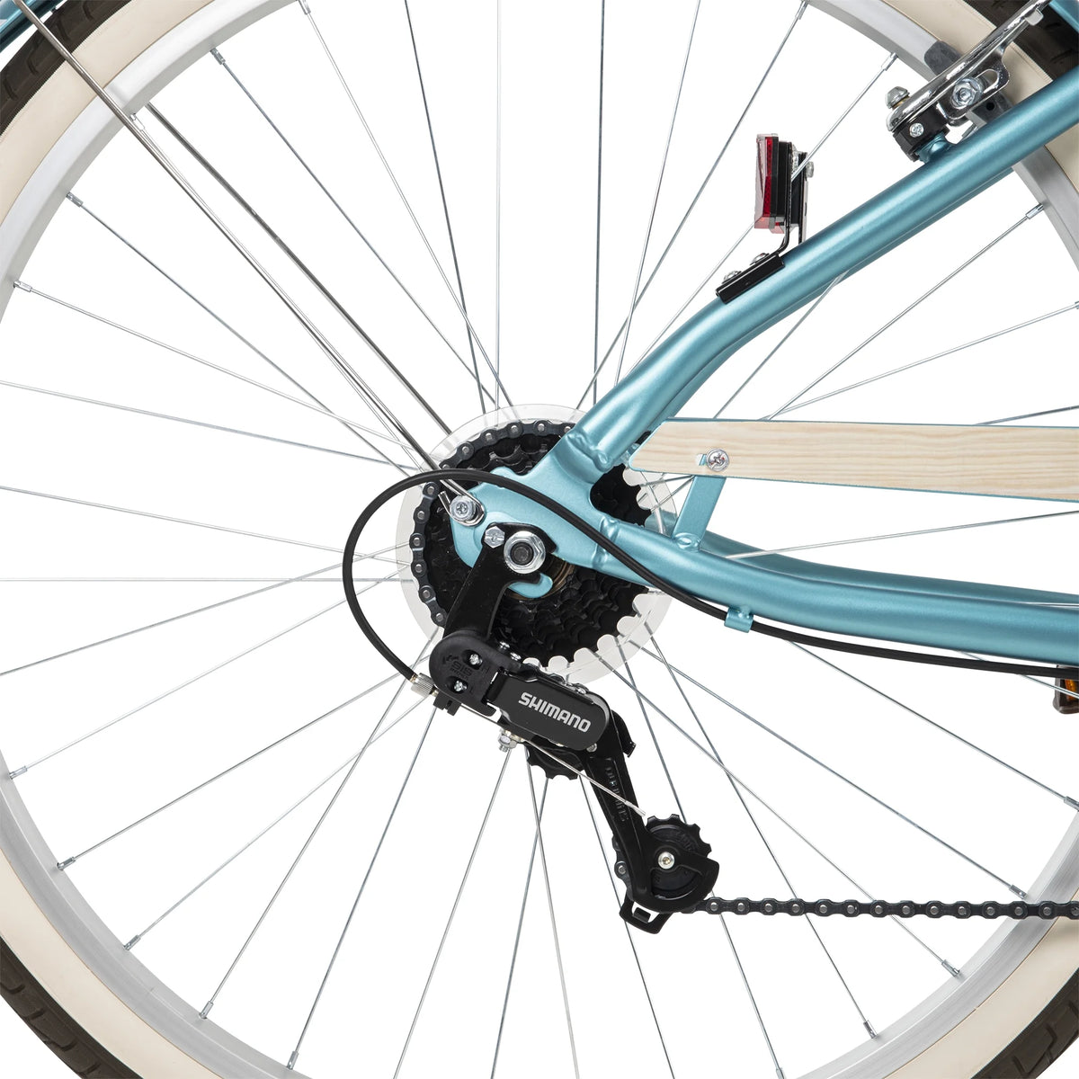 Jack 26-inch 7-Speed Comfort Bike for Women, Teal, by Huffy