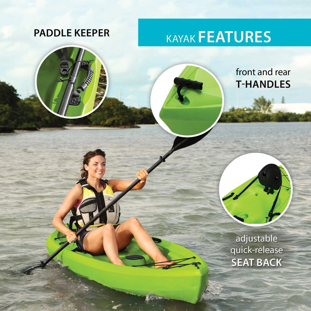 Lifetime Tahoma 10 ft Sit-on-Top Kayak, Lime Green (90816)
