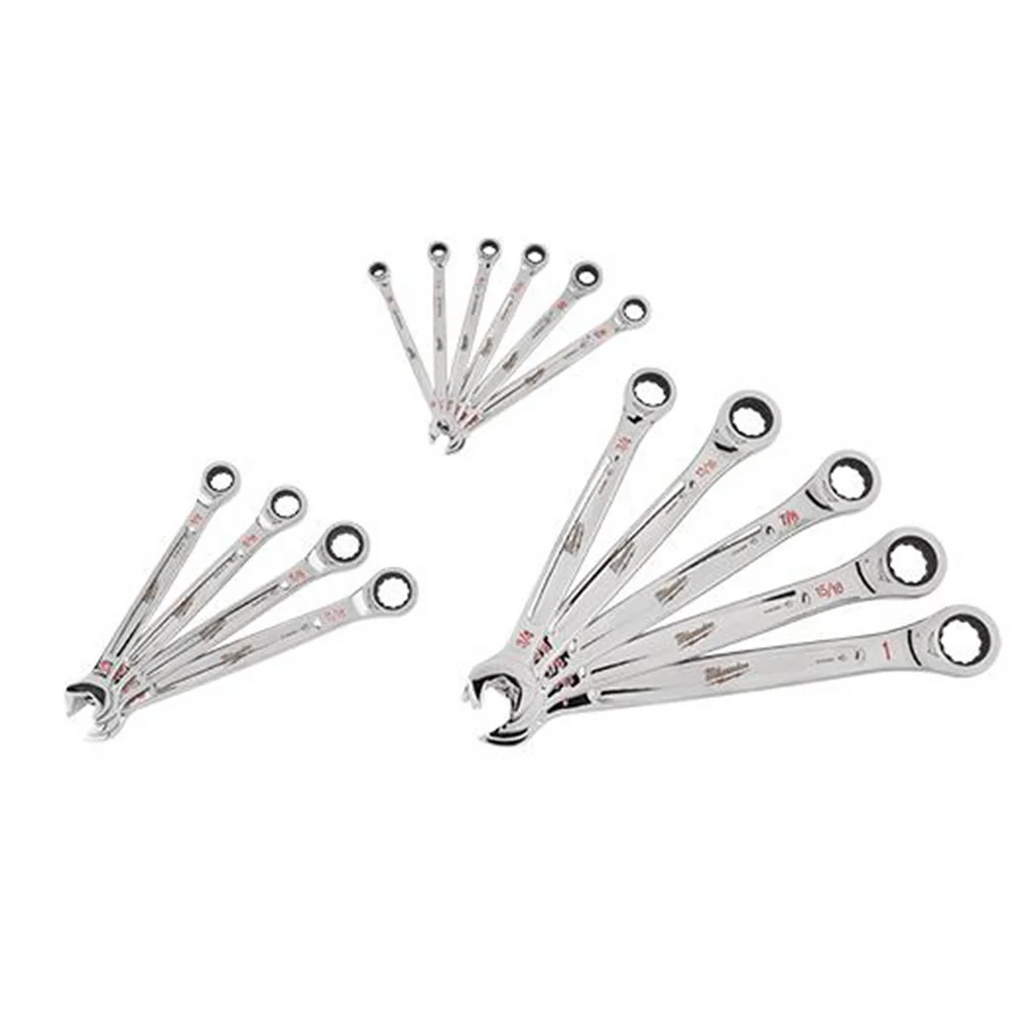 Milwaukee 48-22-9416 15pc Ratcheting Combination Wrench Set - SAE