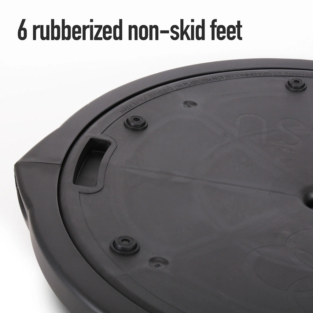 BOSU NexGen Home Fitness Exercise Gym Strength Balance Trainer, Black