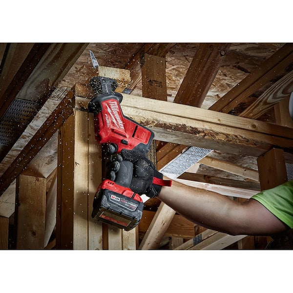 M18 FUEL 18V Lithium-Ion Brushless Cordless HACKZALL Reciprocating Saw Kit W/(1) 5.0Ah Batteries, Charger & Tool Bag