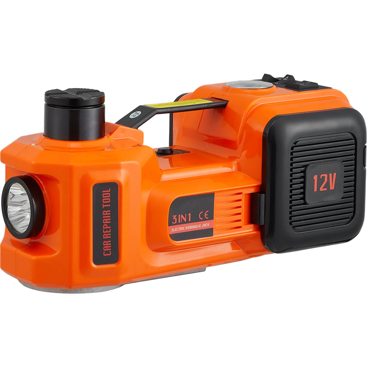 BENTISM Electric Car Jack, 5 Ton 12V Electric Hydraulic Car Floor Jack with Built-in Tire Inflator Pump for SUV Sedans