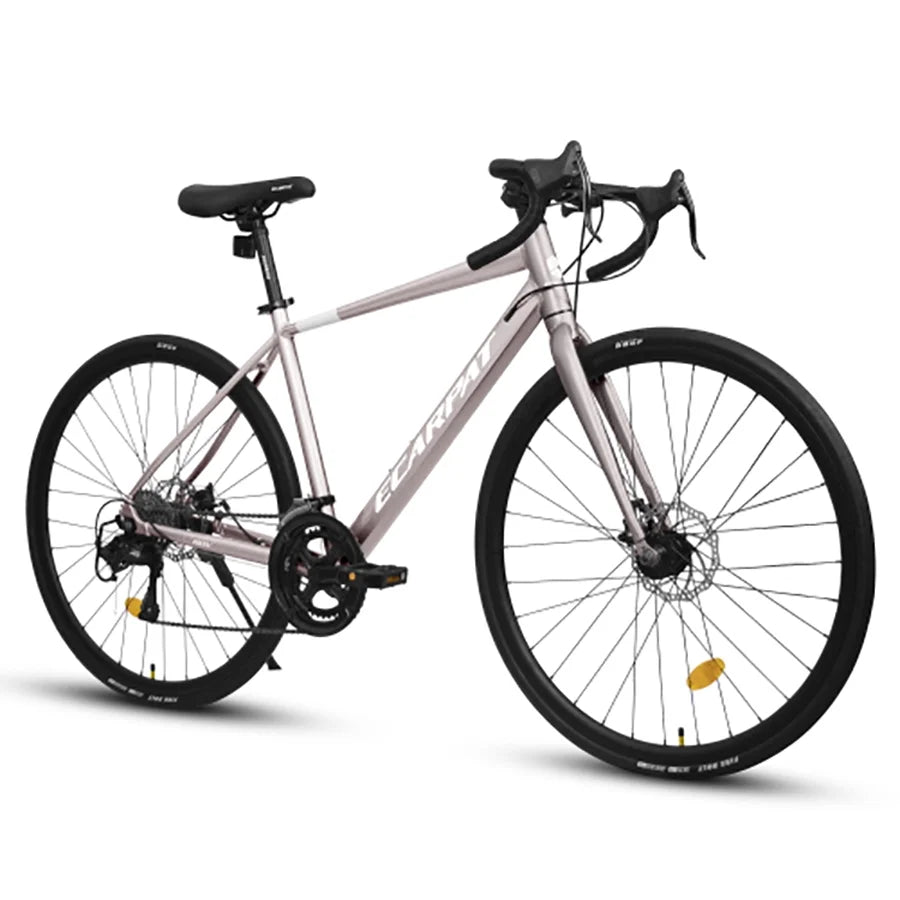 700C Road Bike, 16-Speed Outdoor Bike Disc Brakes, Light Weight Aluminum Frame, Racing Bike City Commuting Road Bicycle for Women