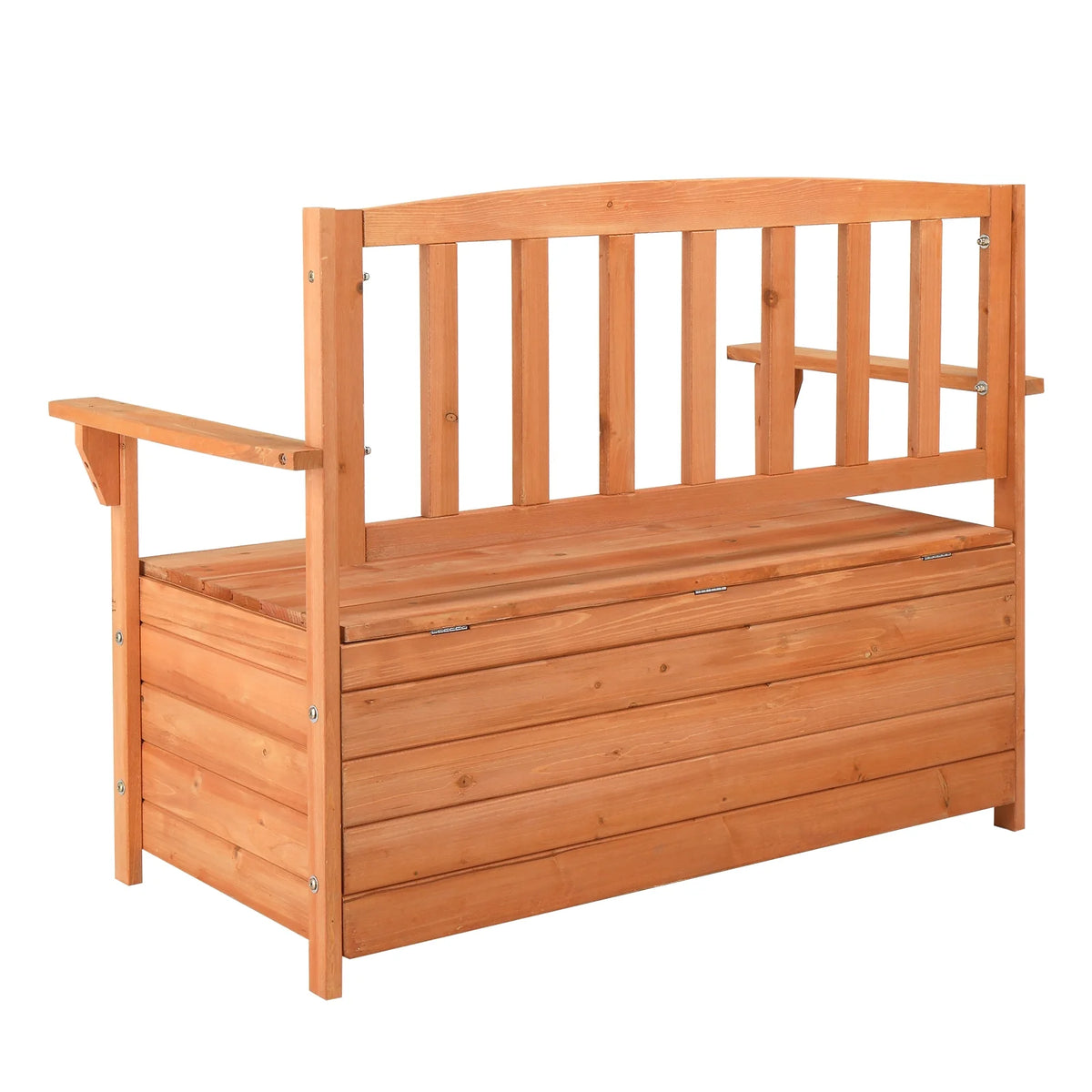 Zimtown Outdoor Storage Bench Deck Box for Patio Furniture, Front Porch Decor,Yellow