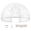 9.5FT Outdoor Bubble Tent Transparent Dome Camping Shelter with Zip Door & Windows Waterproof Pop-Up Tent for Stargazing, Backyard, Patio & Glamping Portable Instant Setup