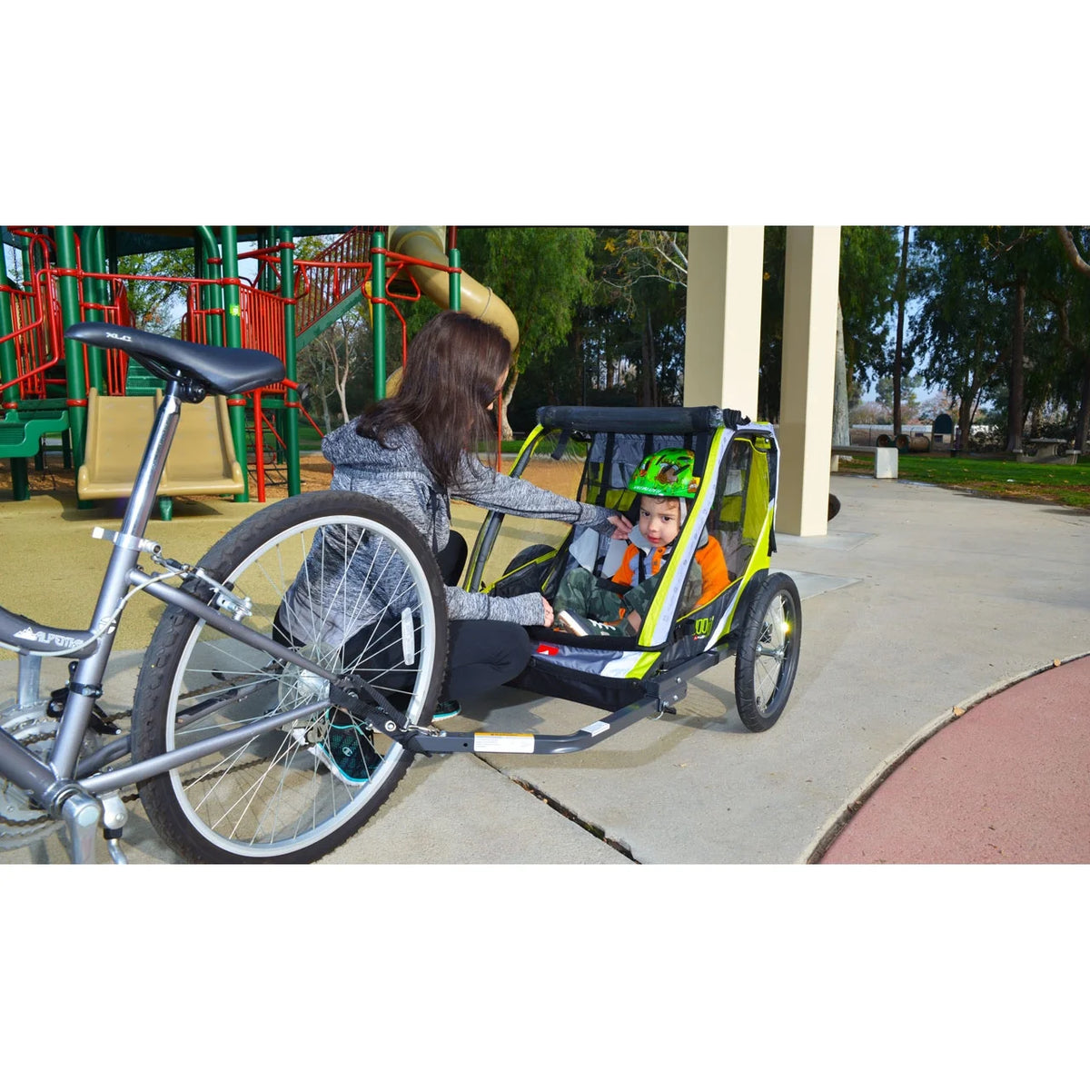 Allen Sports Remolque para Bicicleta Infantil de Dos Ruedas, Rojo