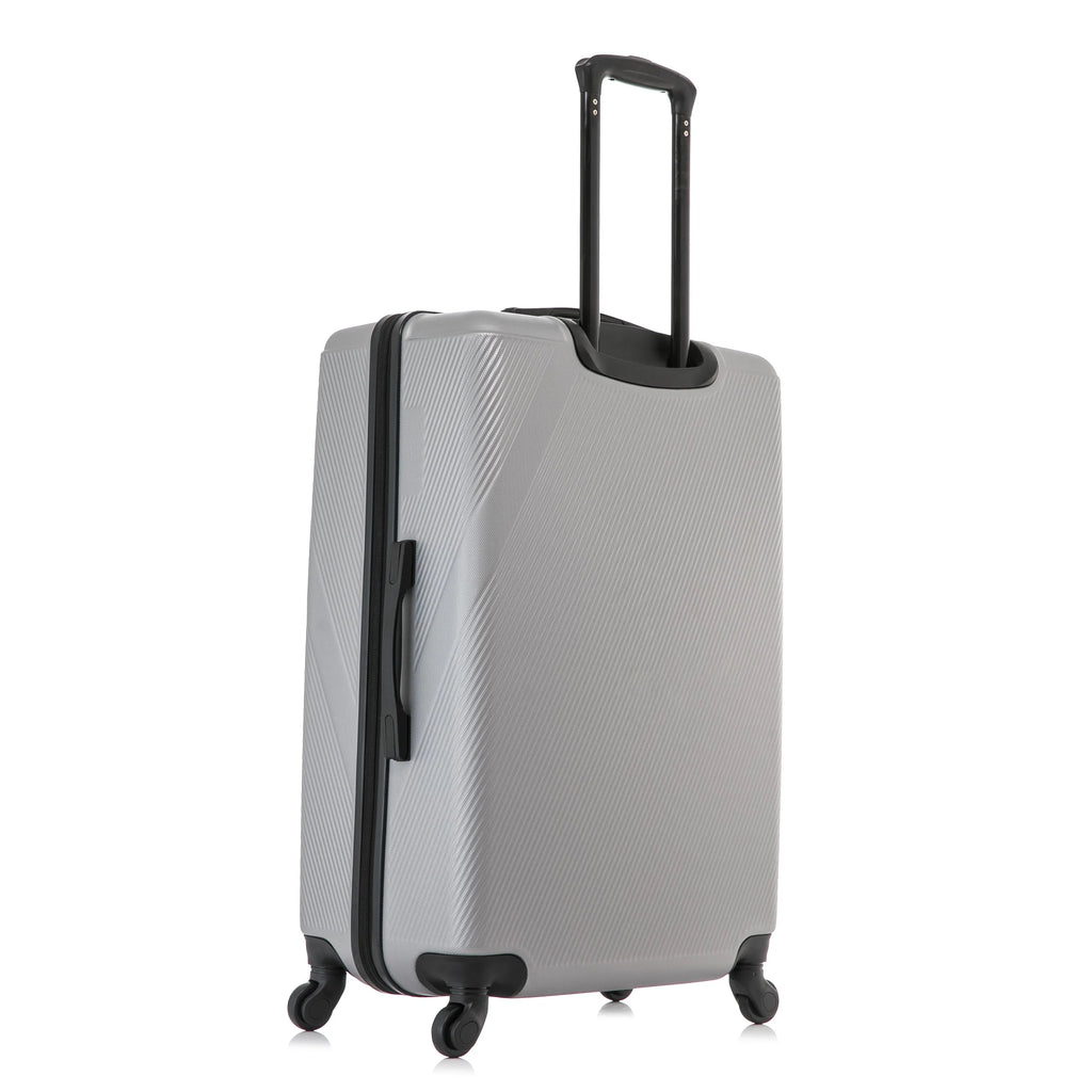 DUKAP Discovery 28" Hardside Lightweight Luggage with Spinner Wheels, Handle and Trolley, Pink
