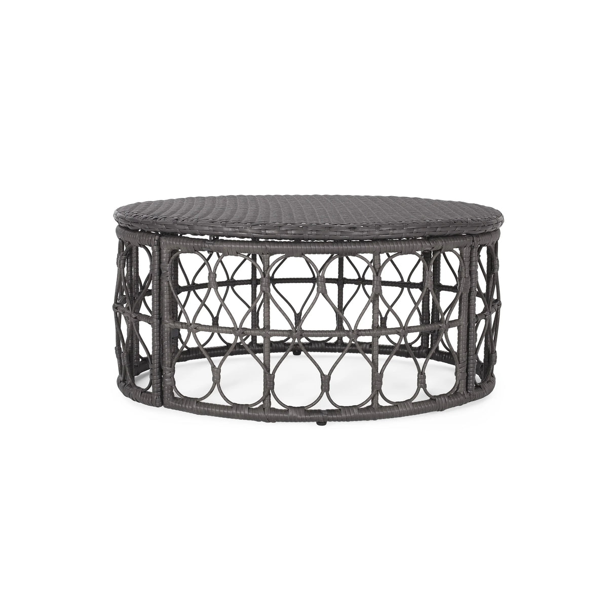 Christopher Knight Home Bruce Outdoor Wicker Coffee Table by  Light Brown