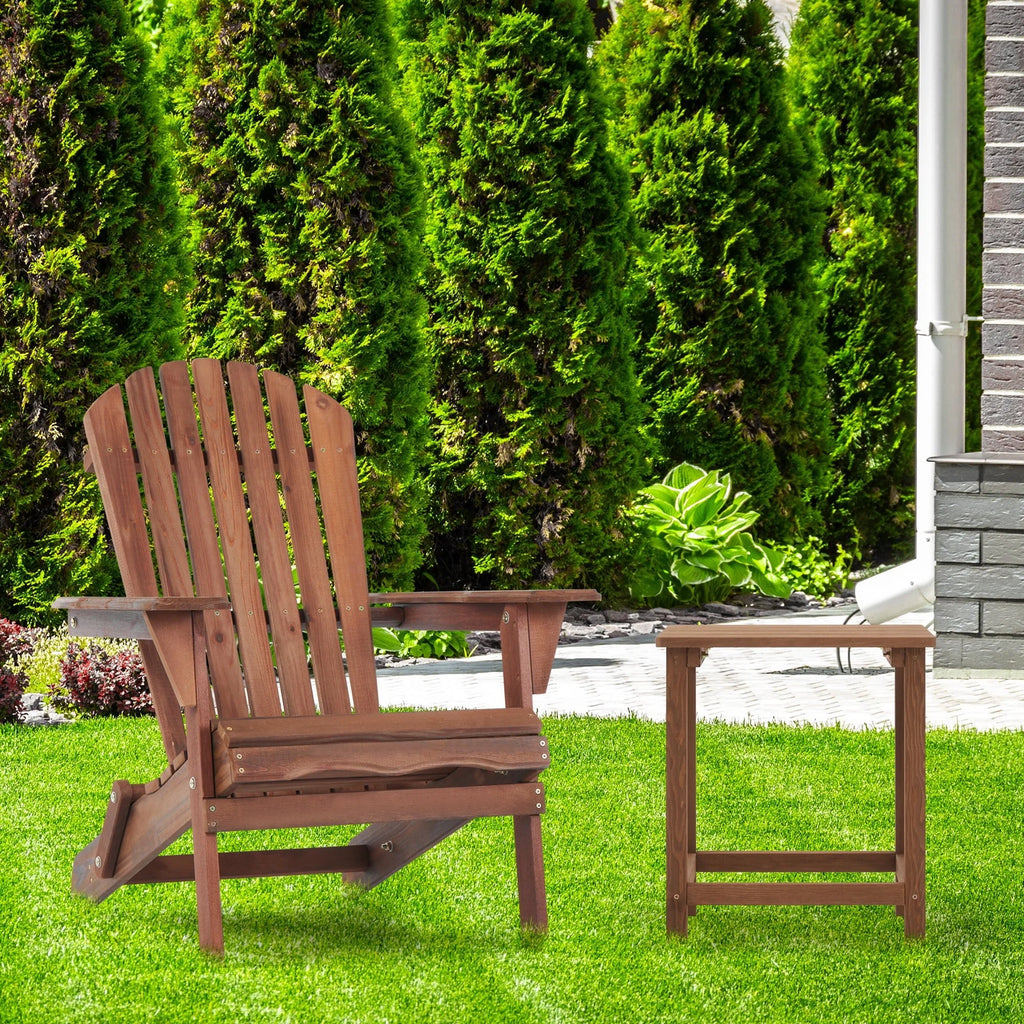 uhomepro Outdoor Adirondack Chairs Set of 2, Folding Fire Pit Chair, Weather Resistant Patio Lawn Chair for Outside Deck Garden Backyard Balcony, Gray