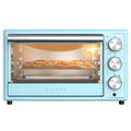 Galanz Retro Toaster Oven, True Convection, Indicator Light, 8 Cooking Programs, 1500W, 120Volts, 0.9 Cu.Ft Capacity, Blue