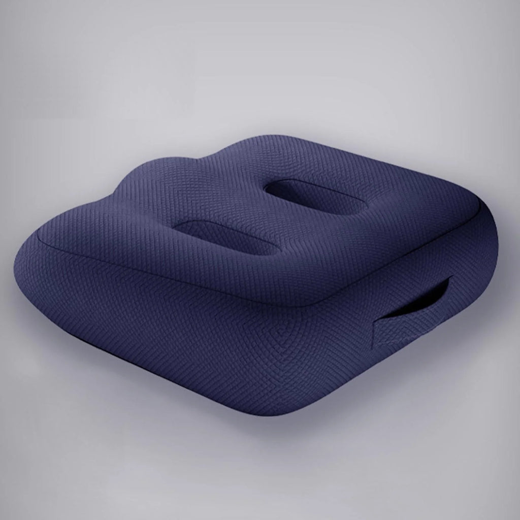 Adult Car booster Cushion, for Short Drivers People Office Chair Portable Comfortable Thickened Breathable Driving Auto Seat Pad ,Blue Style B
