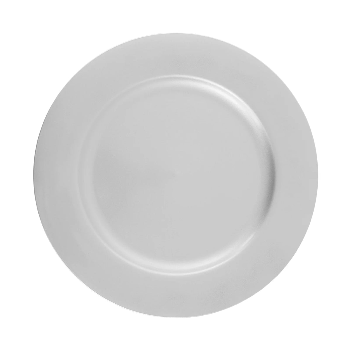 100 PCS Charger Plates Set, Round Charger Plates, Charger Plate for Wedding Party Baby Shower Silver