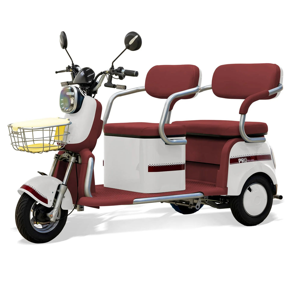 Massimo MGC E-Trike 3-Wheel Electric Cart 17 MPH, 2-Seater Adult Scooter Blue