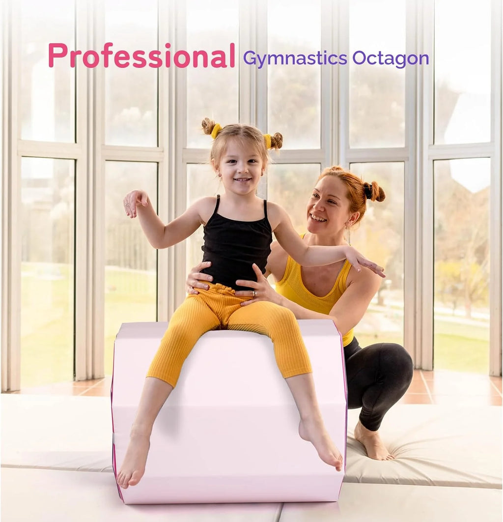 Matladin Octagon Gymnastics Skill Shapes, PVC Pink, 9.7 lb