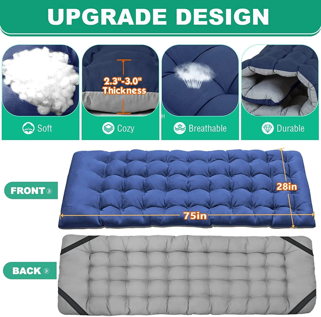 Slsy Folding Camping Cot for Adults, Folding Cot Bed for Sleeping with 2 Sided Mattress & Carry Bag, Tent Cot, Supports 880 lbs