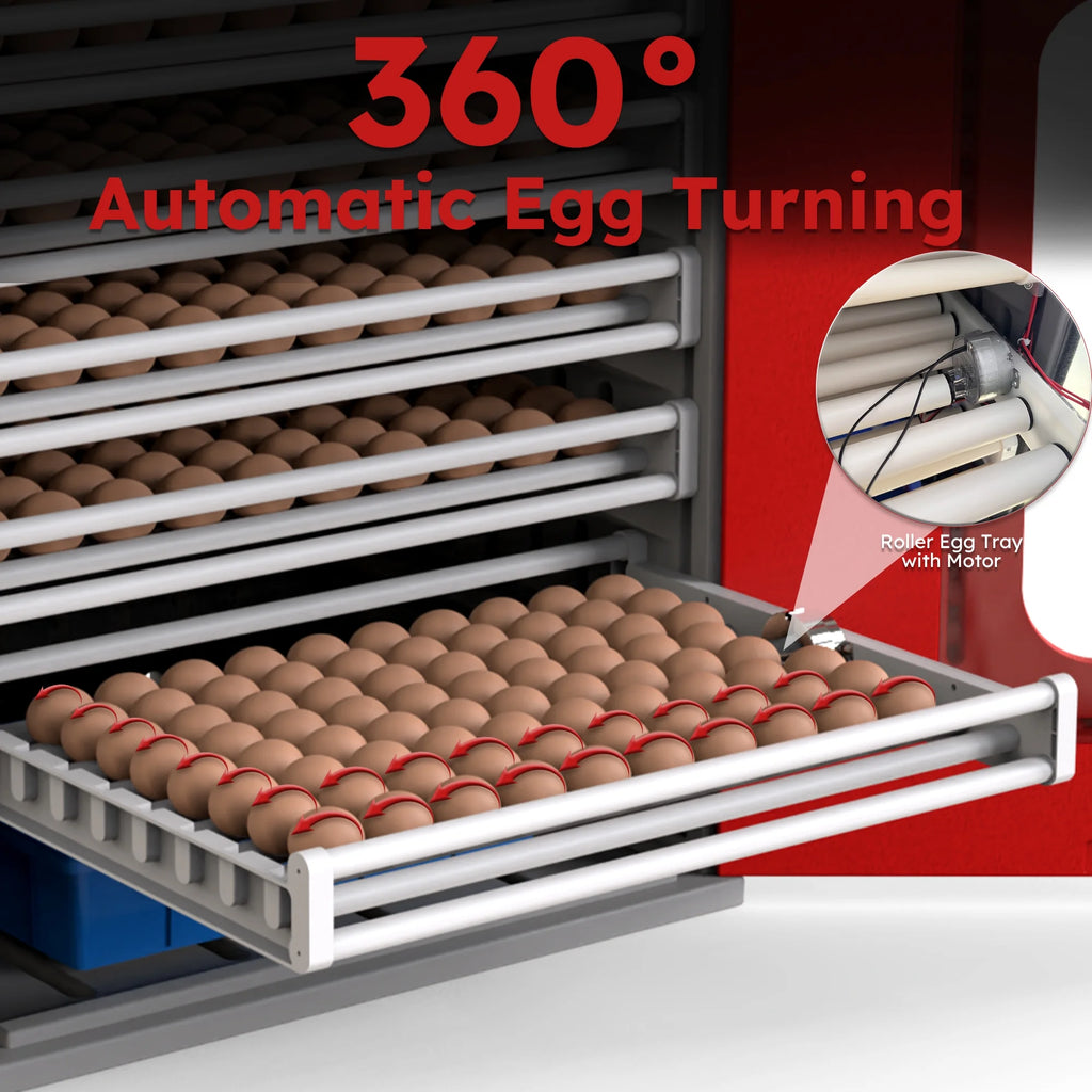 Montary 56 Egg Incubator: Auto Turning, Humidity Control & Water Refill for Chicken/Duck/Goose Eggs w/ Candler