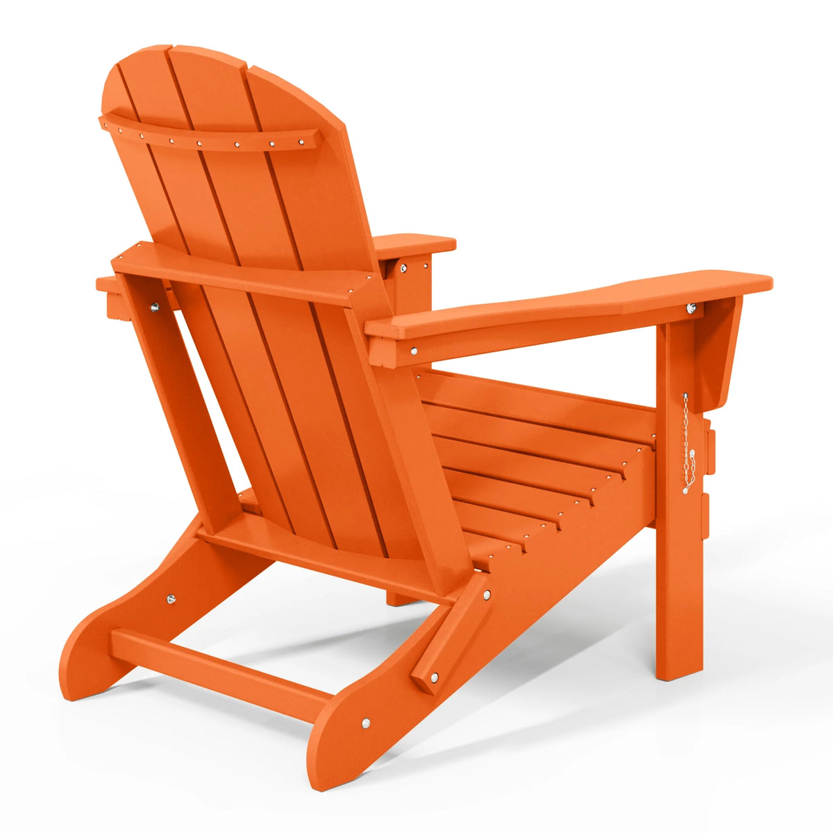 Westintrends Outdoor Folding HDPE Adirondack Chair, Patio Seat, Weather Resistant, Dark Brown