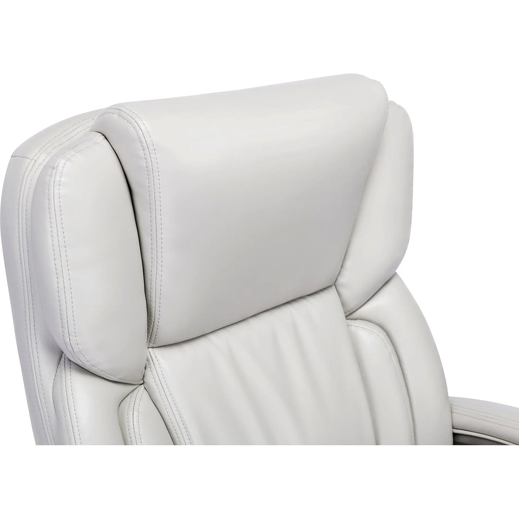Serta Garret Executive Office Chair White Bonded Leather