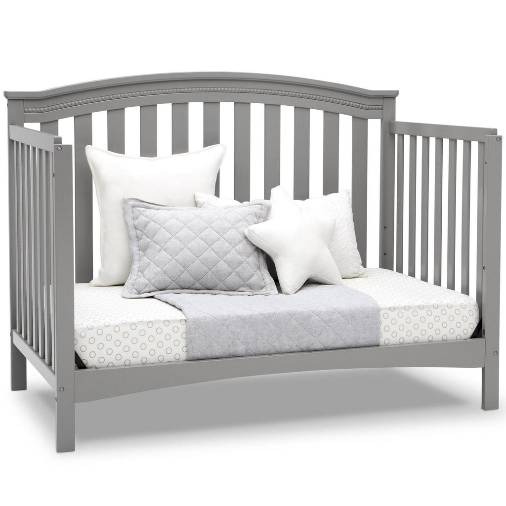 Delta Children Waverly 6-in-1 Convertible Baby Crib. Grey