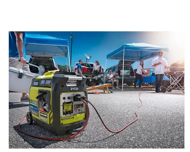 Ryobi 2,300-Watt Recoil Start Bluetooth Super Quiet Gasoline Powered Digital Inverter Generator with CO Shutdown Sensor