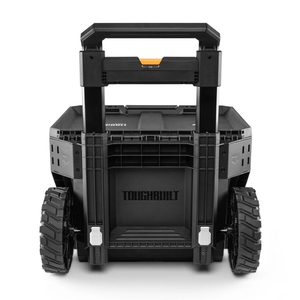 ToughBuilt Portable 2-in-1 Rolling Tool Box with Wheels & Stackable Design