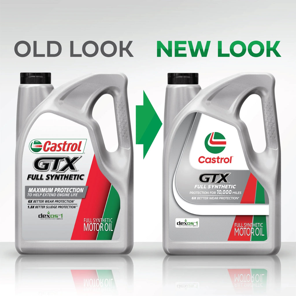 Castrol GTX Full Synthetic 0W-20 Motor Oil, 5 Quarts, Case of 3
