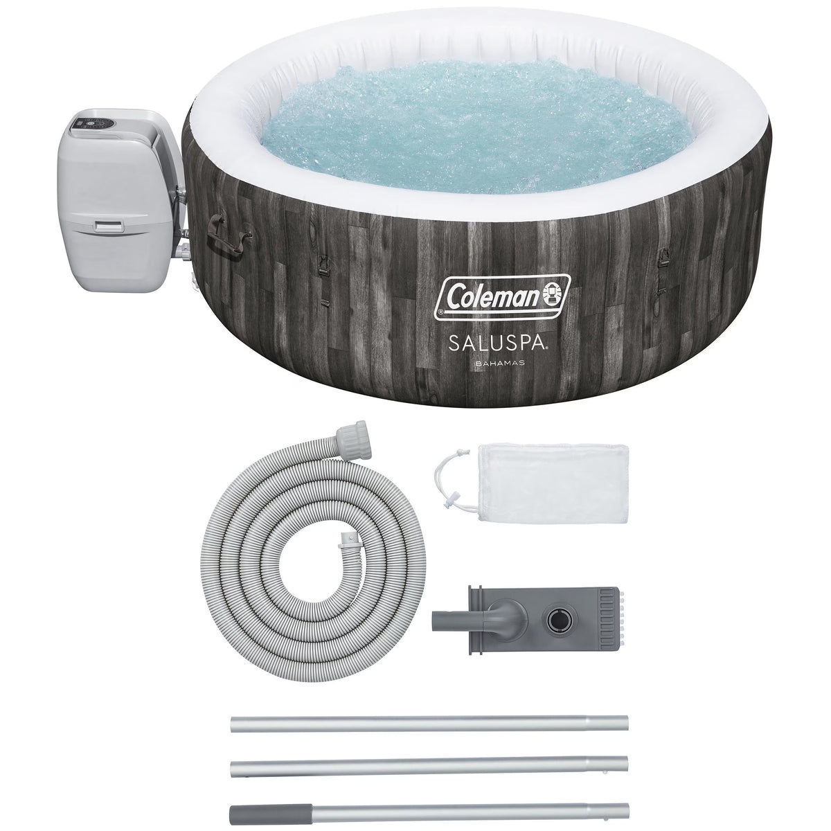 Coleman Bahamas AirJet Inflatable Outdoor Round Hot Tub 2-4 Person with Pump #P08411
