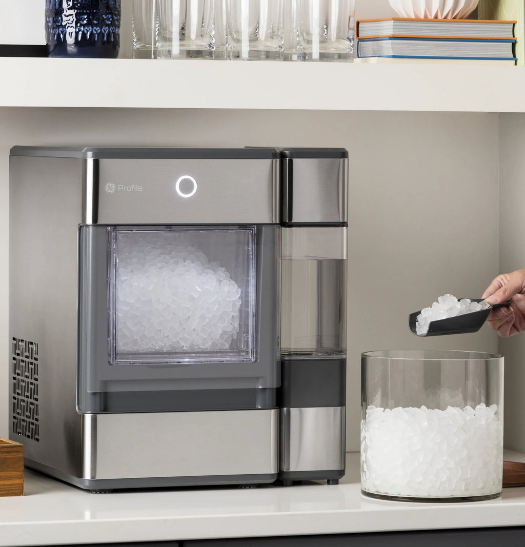 GE Profile Opal Nugget Ice Maker with Side Tank, Countertop Icemaker, Stainless Steel