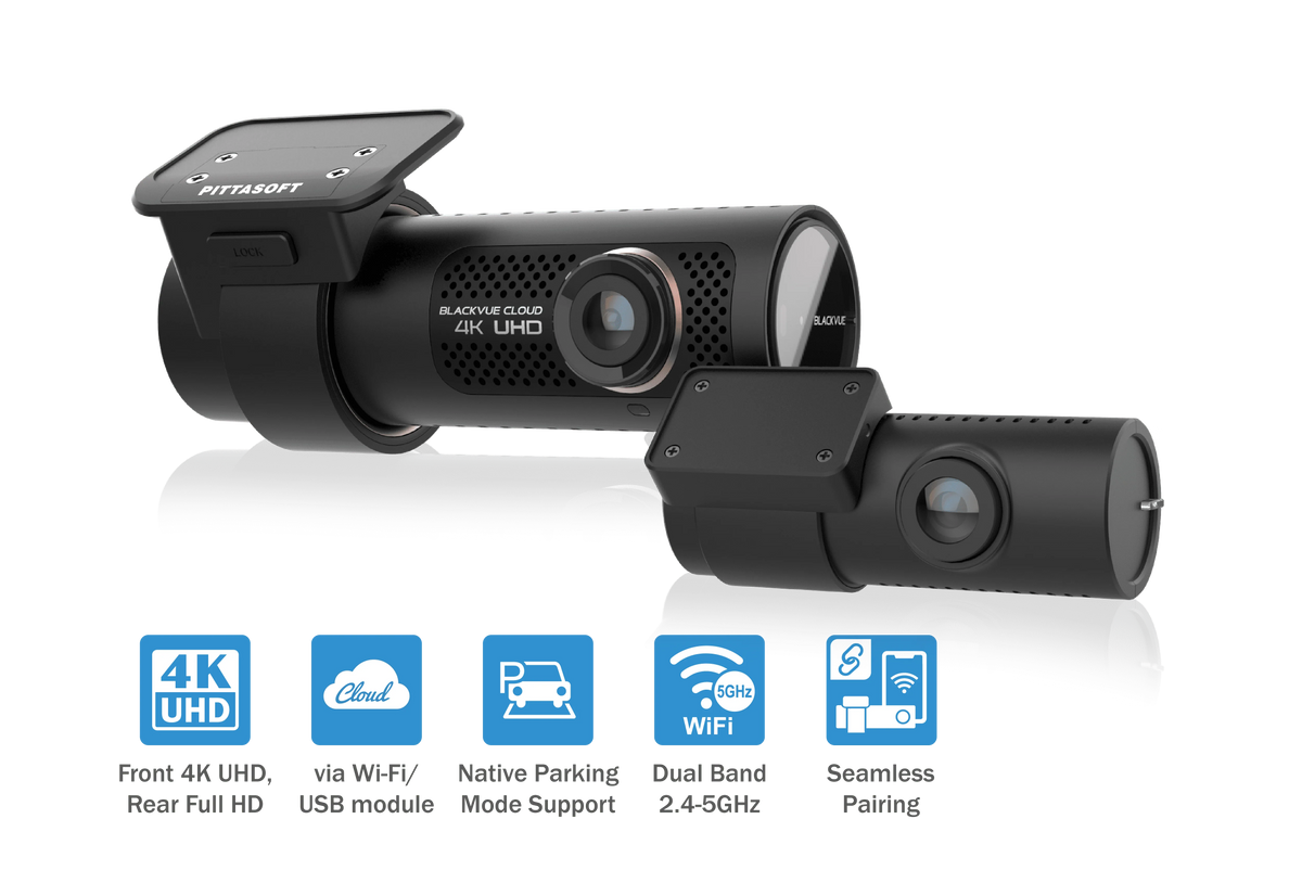 BLACKVUE DR900X-2CH PLUS | 4K UHD CLOUD DASHCAM | BUILT-IN WI-FI, GPS, PARKING MODE VOLTAGE MONITOR (32GB)