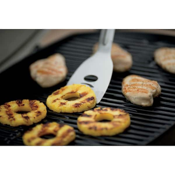 Q 3200 2-Burner Propane Gas Grill in Titanium with Built-In Thermomter
