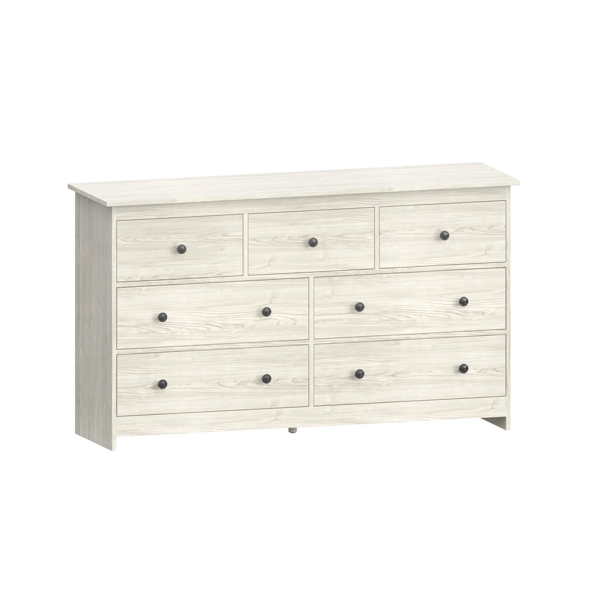 YouTrend 7 Drawer Dresser,White Dresser for Bedroom Drawer Organizer Storage Drawers,Wood Adult Storage Cabinet Living Room Hallway