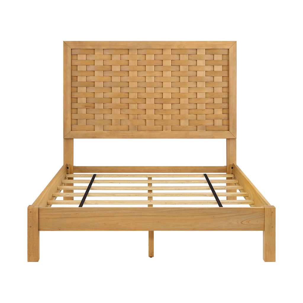Better Homes & Gardens Bristol Queen Woven Bed, Natural Oak finish, by Dave & Jenny Marrs