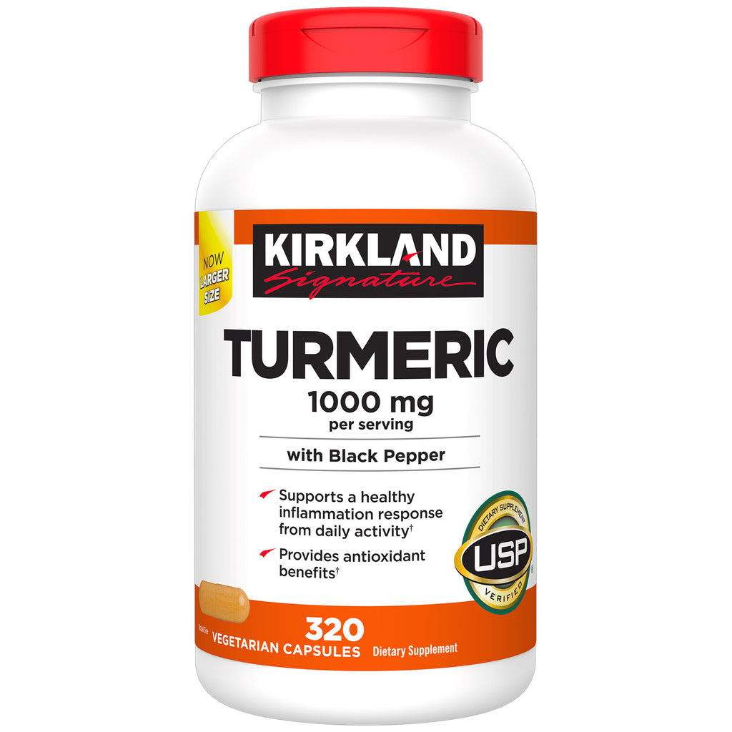 Kirkland Signature Turmeric 1000 mg, 320 Vegetarian Capsules