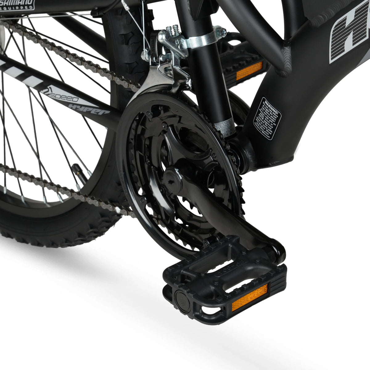 24" Hyper Bicycles Havoc Mountain Bike, Youth/Adult, Recommended Ages 10-14 Years Old, Black