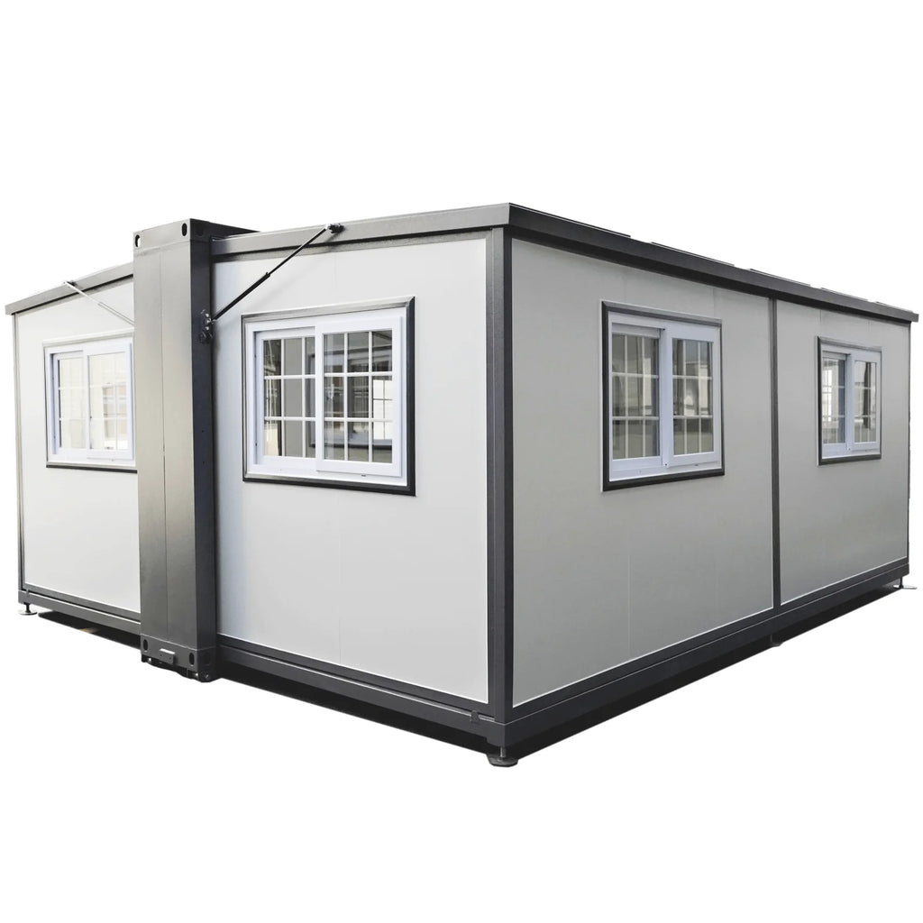 Portable Mobile Expandable Prefab House 15 x 20ft,Exquisitely Designed Modern Villa Prefab House for Live,Work