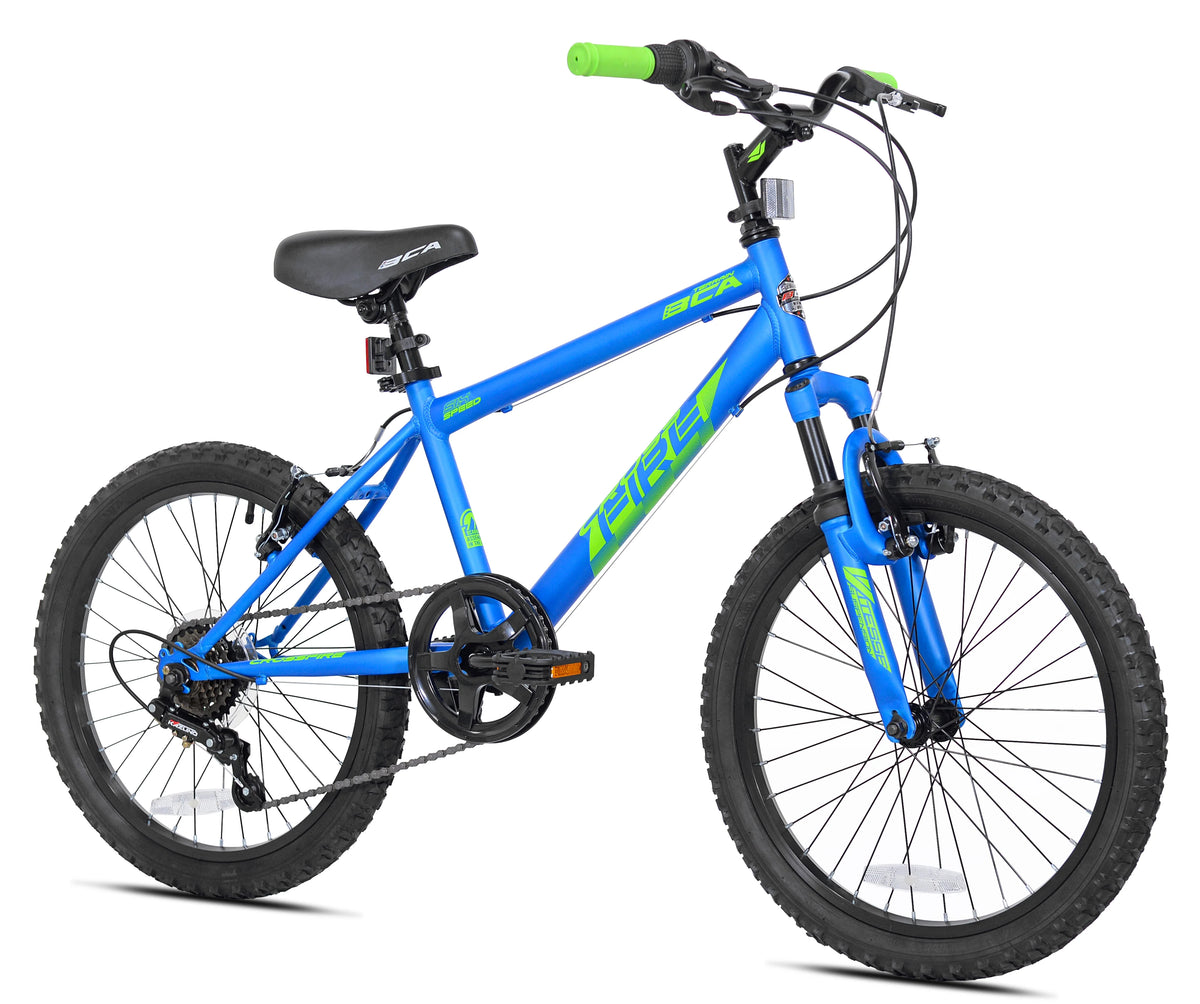 20" Crossfire 6-Speed Boy's Mountain Bike, Blue/Green