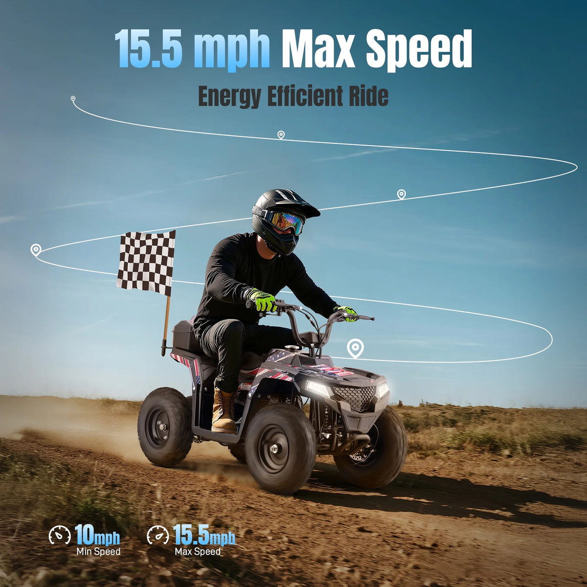 All-Terrain 25 Miles Ride on Toys,Arshin Powerful Kids Toy Vehicle,15.5 mph Variable Speeds,Parent Control,Suspension,Disc Brake,Suspension,Perfect Gift(Blue)