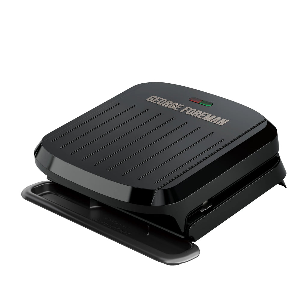 Foreman 4-Serving Removable Plate Grill and Panini, Black, GRP1065B