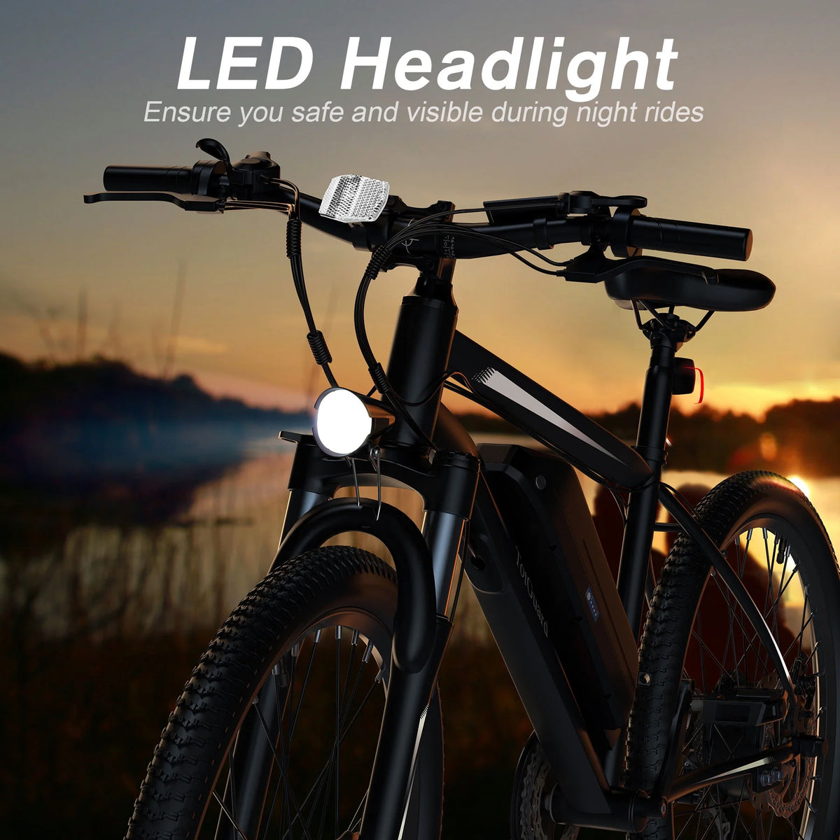 TotGuard Electric Bike for Adults, 26" Ebike 350W Adult Electric Bicycles, Electric Mountain Bike with 36V 10.4Ah Battery, Suspension Fork, Shimano 21 Speed Gears