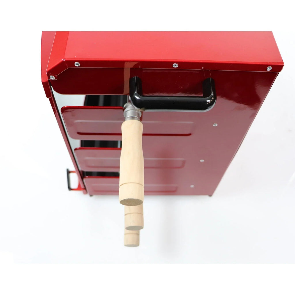 Brazilian Flame Brazilian Gas Rotisserie Grill with 3 Skewers in Red