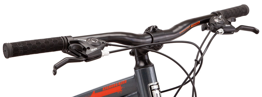 Mongoose 29" Durham Mountain Bike, 21 Speeds, Gray