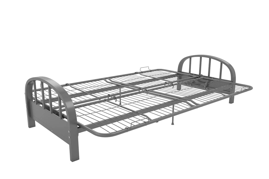 DHP Aiden Futon Frame, Silver