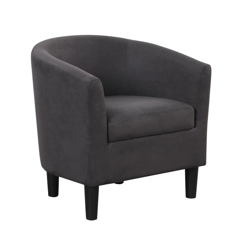 Bonzy Home Velvet Accent Chair with Ottoman for Living Room,Beige