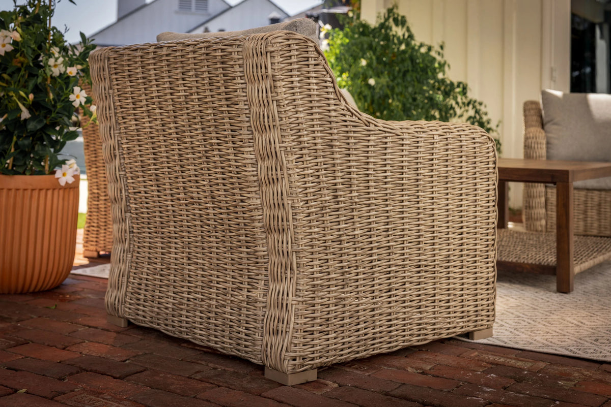 Better Homes & Gardens Bellamy  2-Pack Outdoor Wicker Club Lounge Patio Chairs, Dark Brown