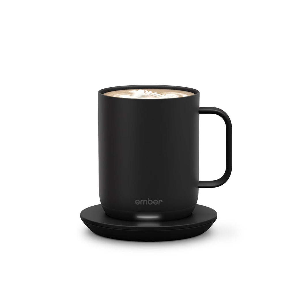 Ember Temperature Control Smart Mug 2, 10 oz, Gold, up to 1.5-hr Battery Life - App Controlled Heated Coffee/Tea Mug - Improved Design