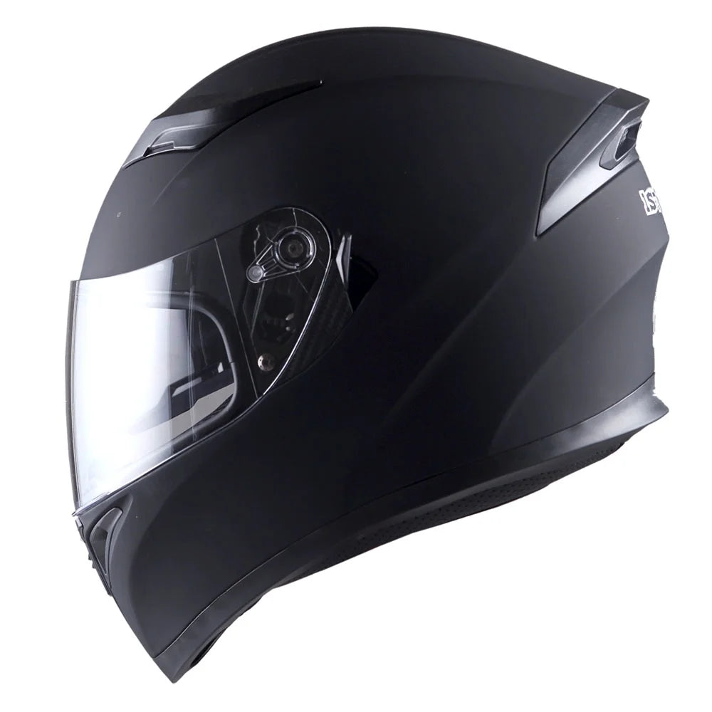 1Storm Motorcycle Modular Full Face Flip up Dual Visor Helmet + Spoiler + Motorcycle Bluetooth Headset: HJK316 Mechanic Red